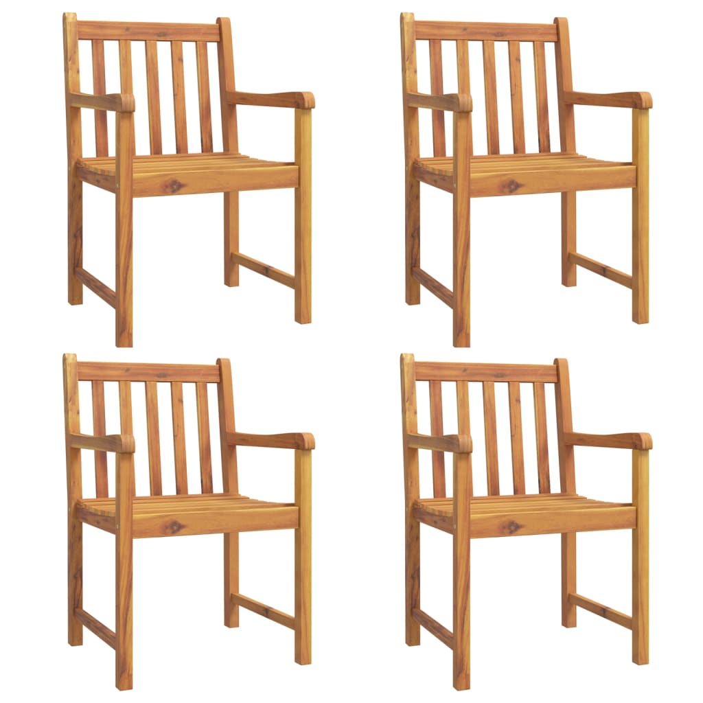 vidaXL 5 Piece Garden Dining Set Solid Wood Acacia 3