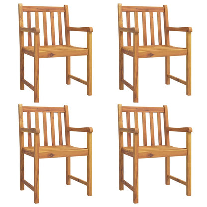 vidaXL 5 Piece Garden Dining Set Solid Wood Acacia 3