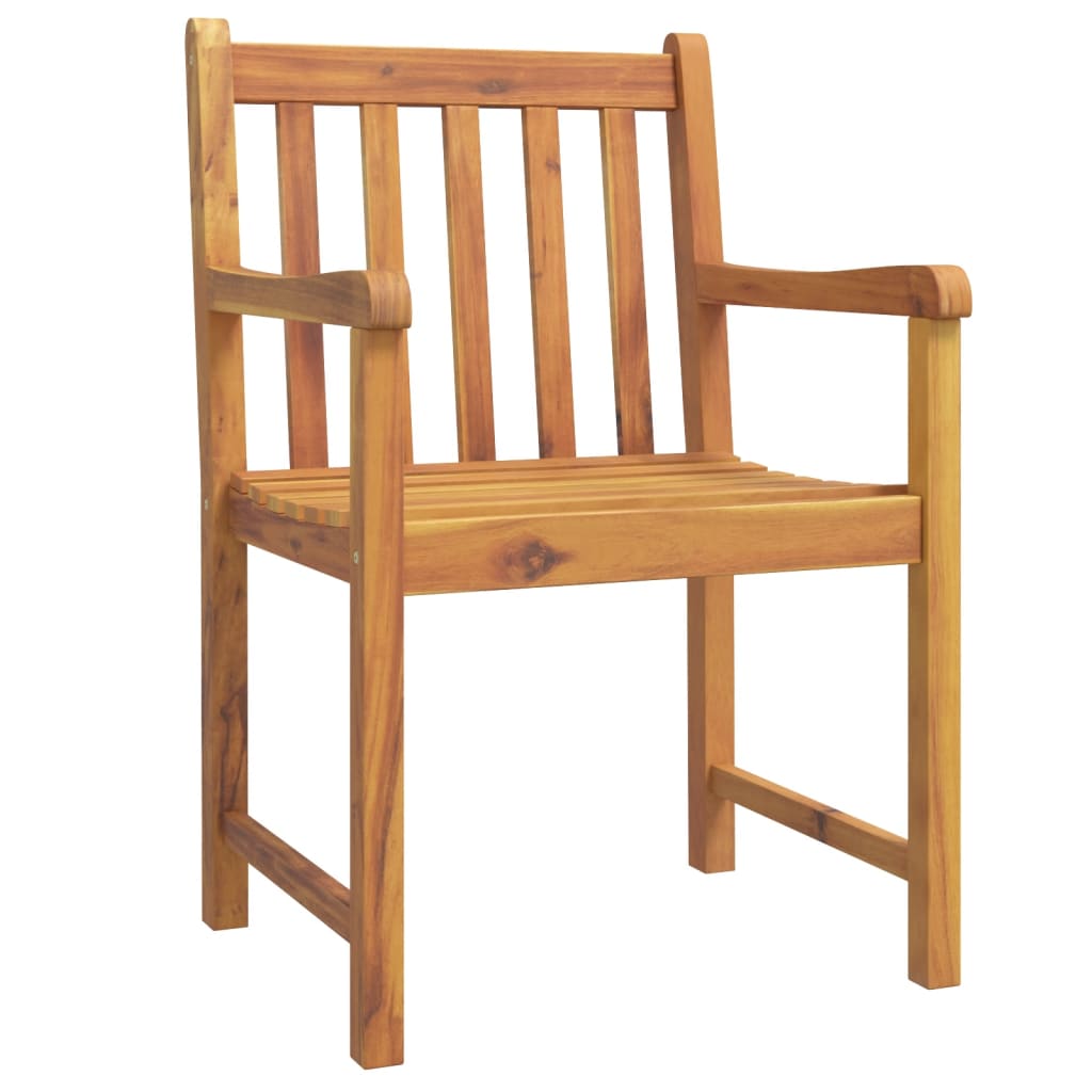 vidaXL 5 Piece Garden Dining Set Solid Wood Acacia 4
