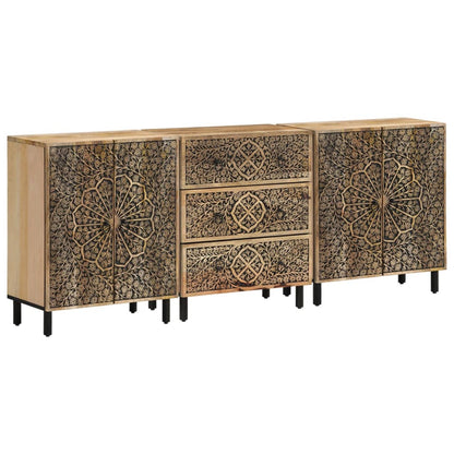 vidaXL Side Cabinets 3 pcs 60x33x75 cm Solid Wood Mango 1
