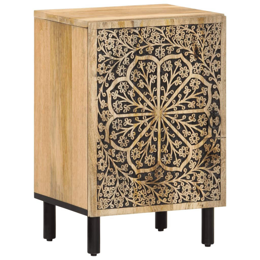 vidaXL 4 Piece Bathroom Furniture Set Solid Wood Mango 6