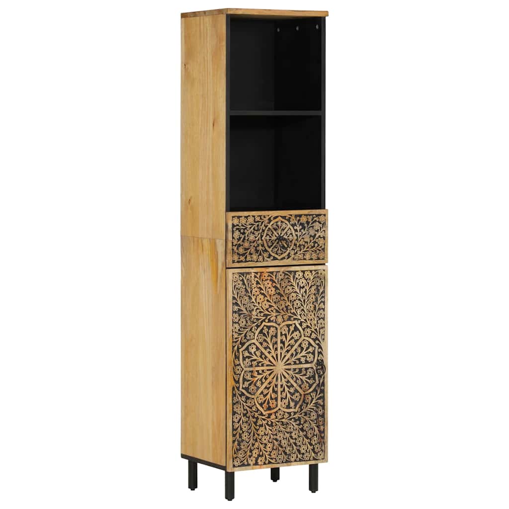 vidaXL 5 Piece Bathroom Furniture Set Solid Wood Mango 4