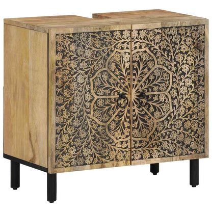 vidaXL 5 Piece Bathroom Furniture Set Solid Wood Mango 5