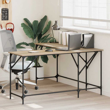 Desk 149x149x75 cm Engineered Wood Sonoma oak