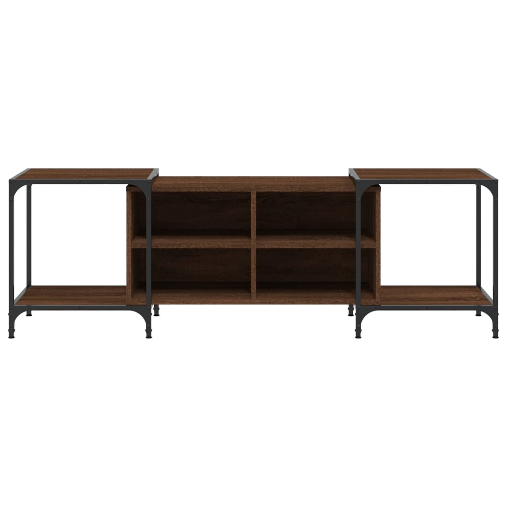 TV Cabinet 153x37x50 cm Engineered Wood Brown oak 153 cm