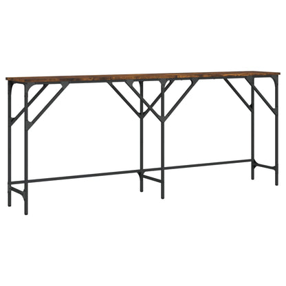 Console Table 180x29x75 cm Engineered Wood Smoked oak 180 cm