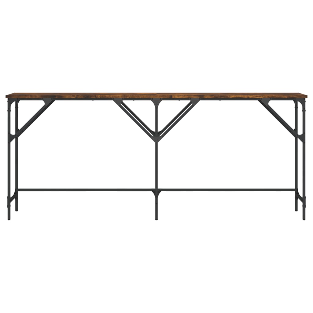 Console Table 180x29x75 cm Engineered Wood Smoked oak 180 cm