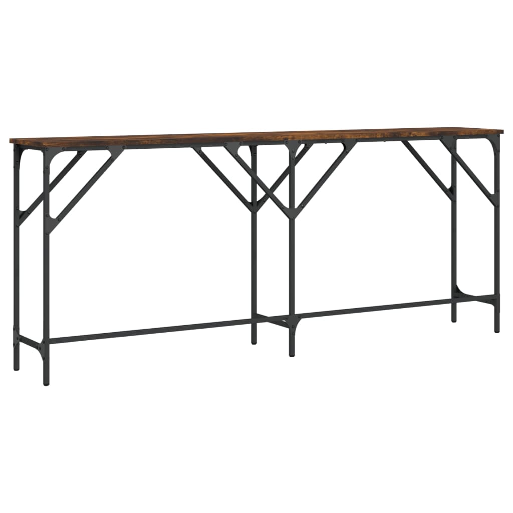 Console Table 180x29x75 cm Engineered Wood Smoked oak 180 cm
