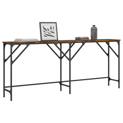 Console Table 180x29x75 cm Engineered Wood Smoked oak 180 cm