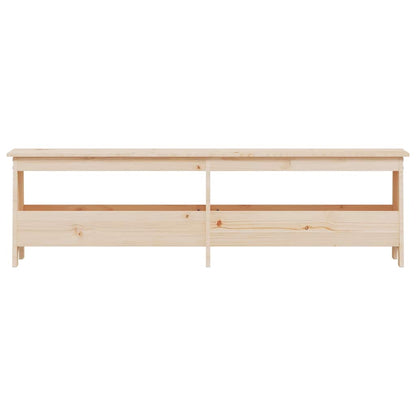 Hall Bench Solid Wood Pine Natural 160 x 28 x 45 cm