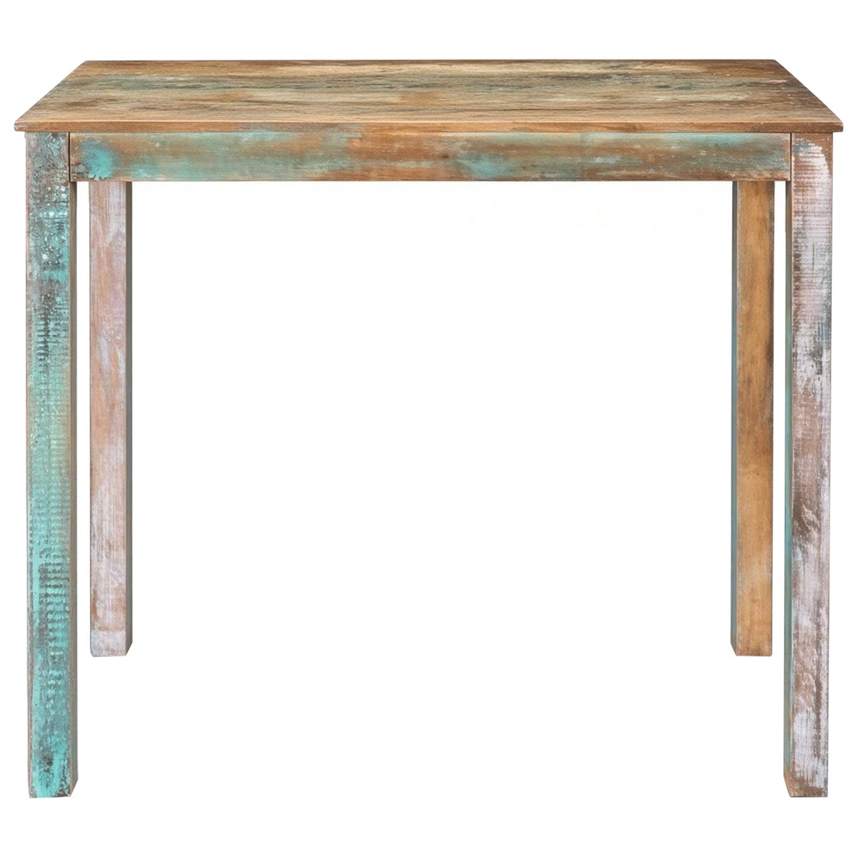 vidaXL Bar Table 110 x 55 x 100 cm Solid Reclaimed Wood Multicolour 2