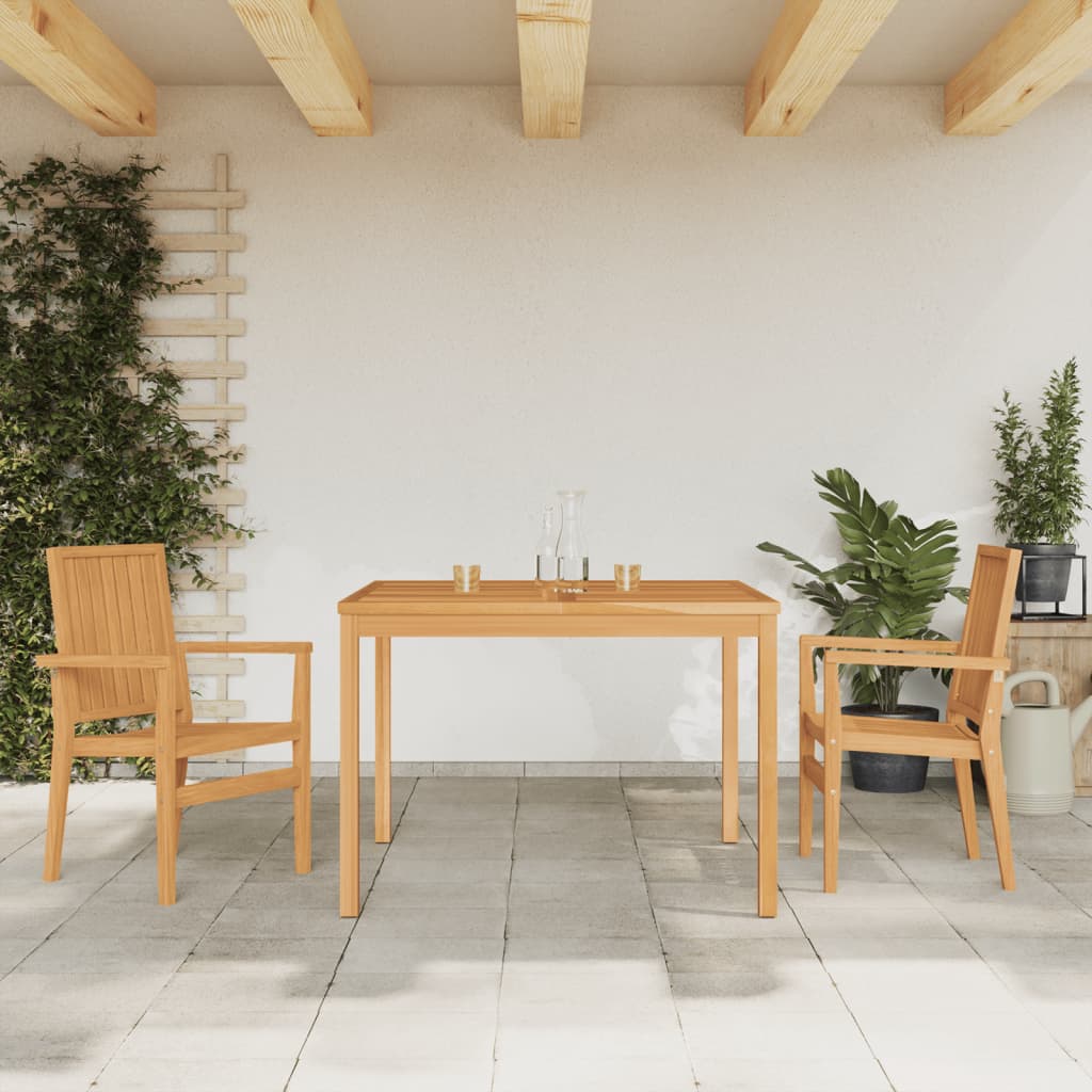 vidaXL 5 Piece Garden Dining Set Solid Wood Teak