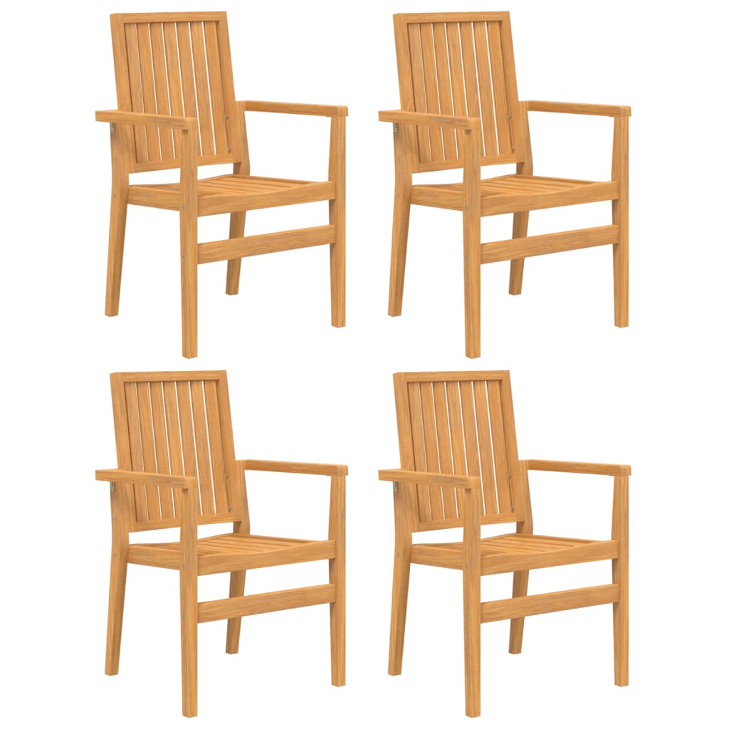 vidaXL 5 Piece Garden Dining Set Solid Wood Teak 3