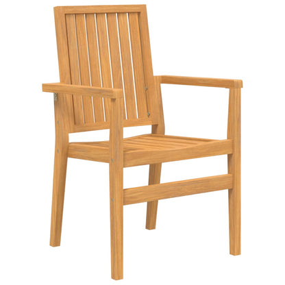 vidaXL 5 Piece Garden Dining Set Solid Wood Teak 4