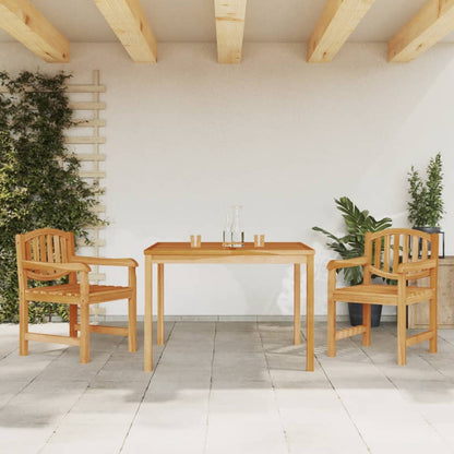 vidaXL 3 Piece Garden Dining Set Solid Wood Teak 1