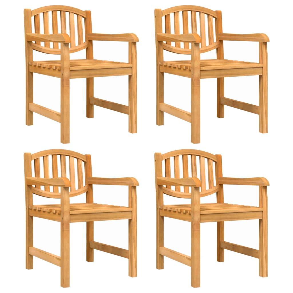 vidaXL 5 Piece Garden Dining Set Solid Wood Teak 3