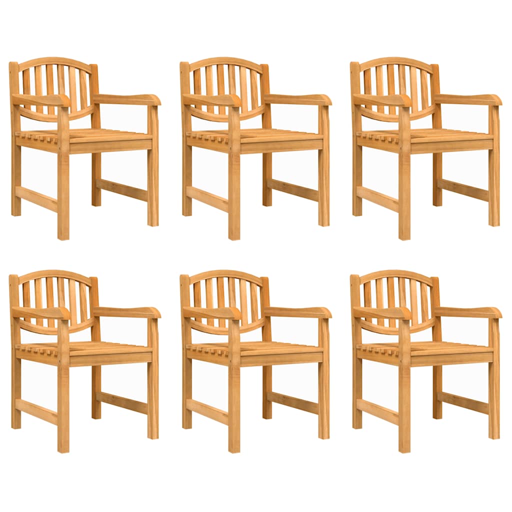 vidaXL 7 Piece Garden Dining Set Solid Wood Teak 3