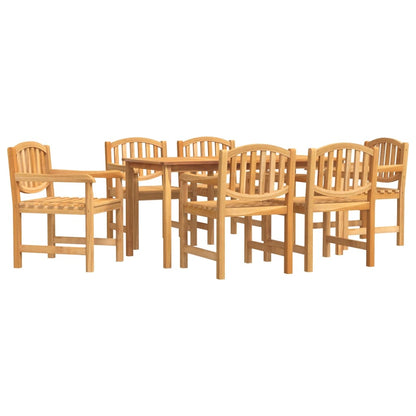 5 Piece Garden Dining Set Solid Wood Teak 160 cm table length 6