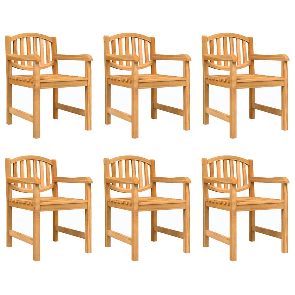vidaXL 7 Piece Garden Dining Set Solid Wood Teak 3