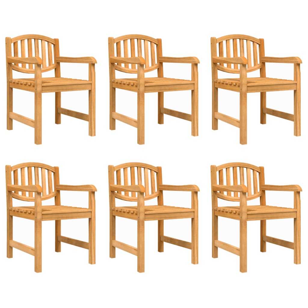 vidaXL 7 Piece Garden Dining Set Solid Wood Teak 3