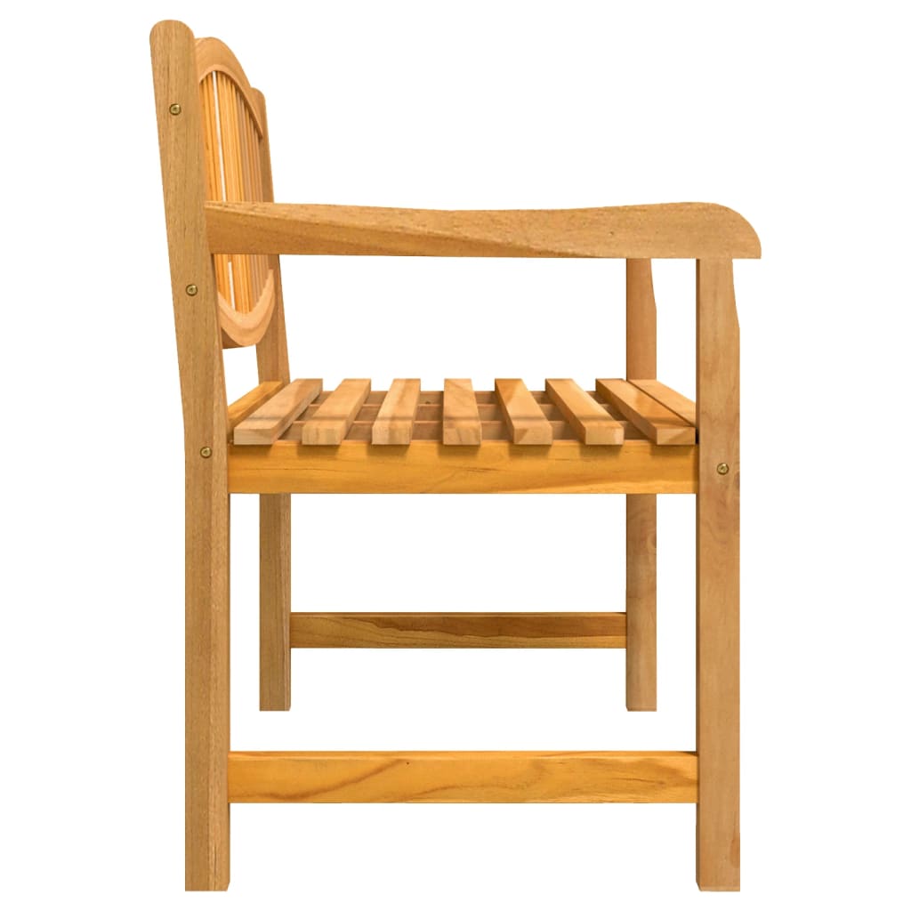 vidaXL 3 Piece Garden Dining Set Solid Wood Teak 6