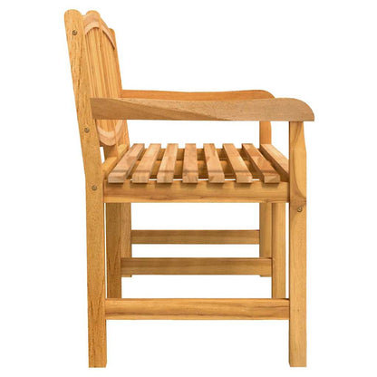 vidaXL 3 Piece Garden Dining Set Solid Wood Teak 6