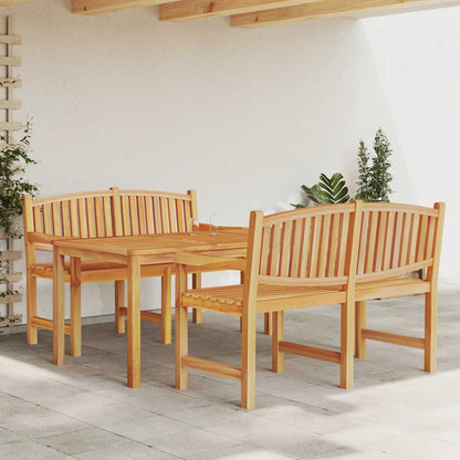vidaXL 3 Piece Garden Dining Set Solid Wood Teak 1