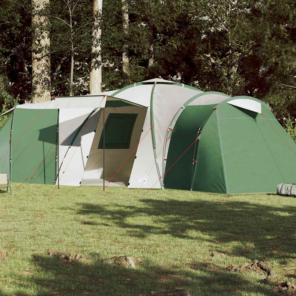 Family Tent Dome 12-Person Waterproof Green