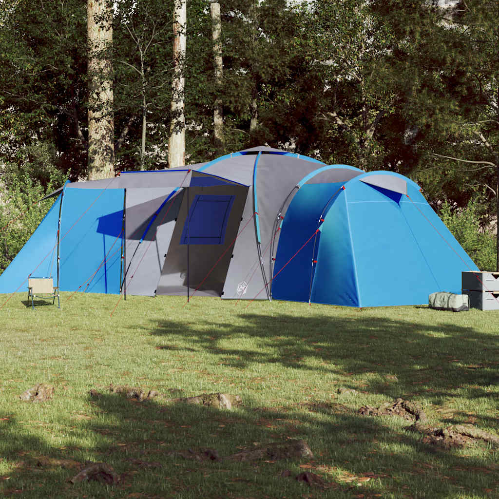 vidaXL Family Tent Dome 12-Person Blue Waterproof 3