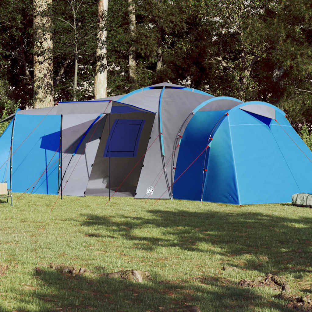 vidaXL Family Tent Dome 12-Person Blue Waterproof 1