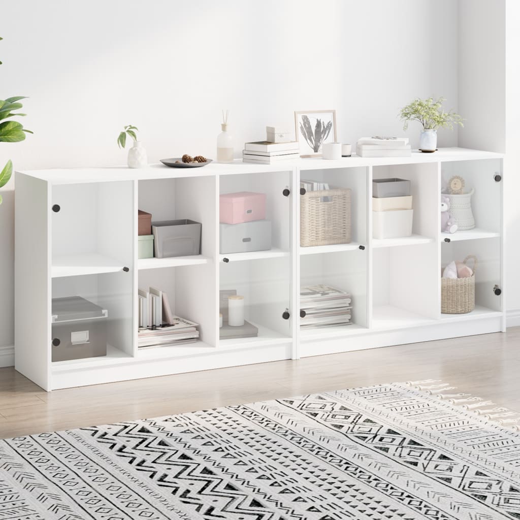 Sideboard 102x37x75,5 cm Engineered Wood White 204 cm