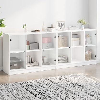 Sideboard 102x37x75,5 cm Engineered Wood White 204 cm