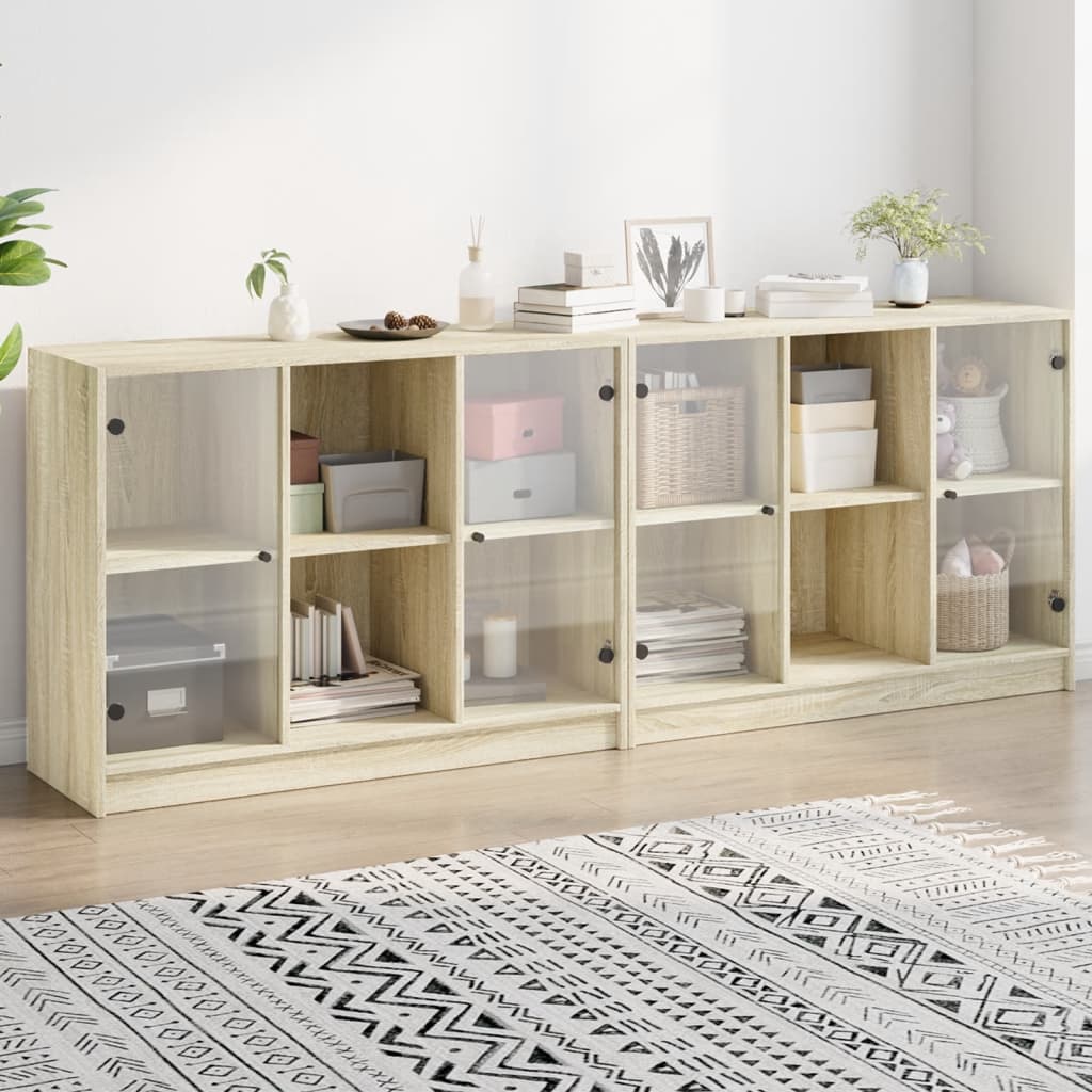 Sideboard 102x37x75,5 cm Engineered Wood Sonoma oak 204 cm