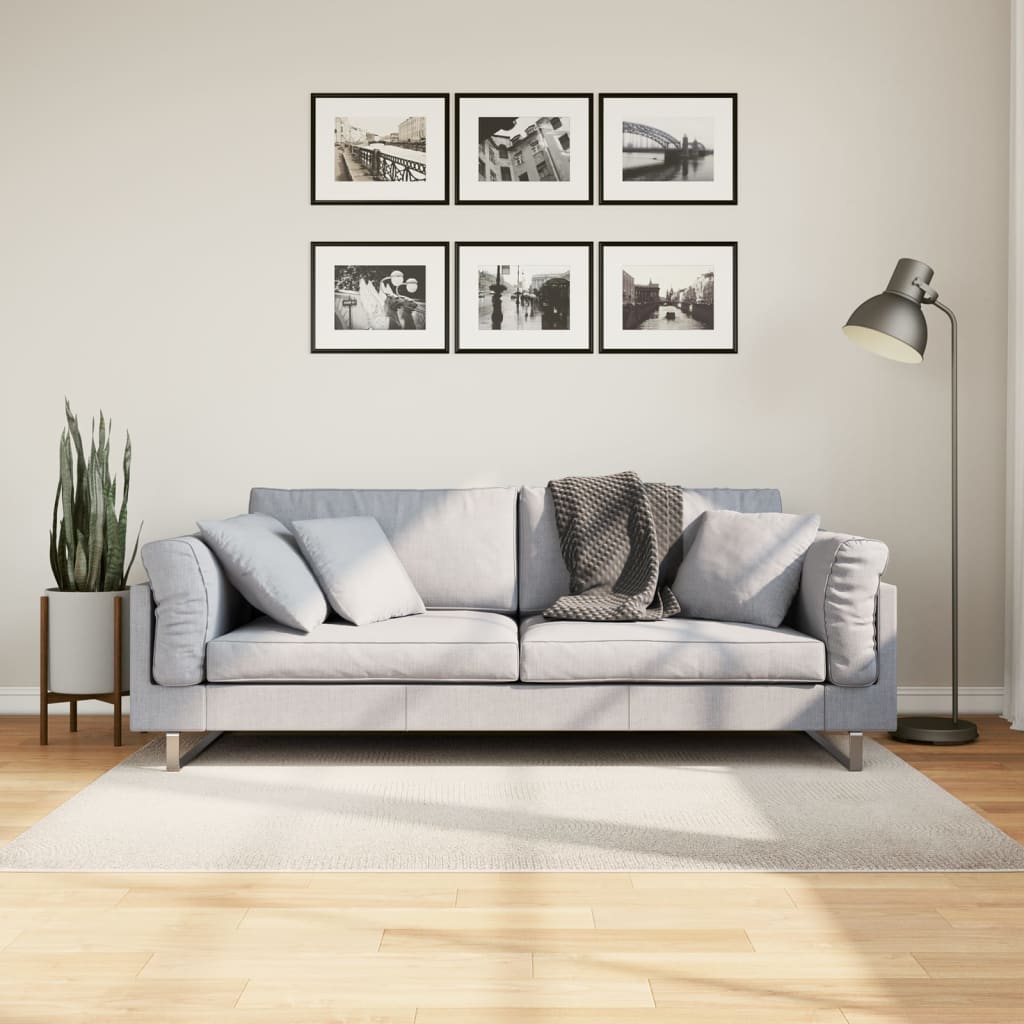 Rug IZA Short Pile Scandinavian Look Cream 120 x 170 cm