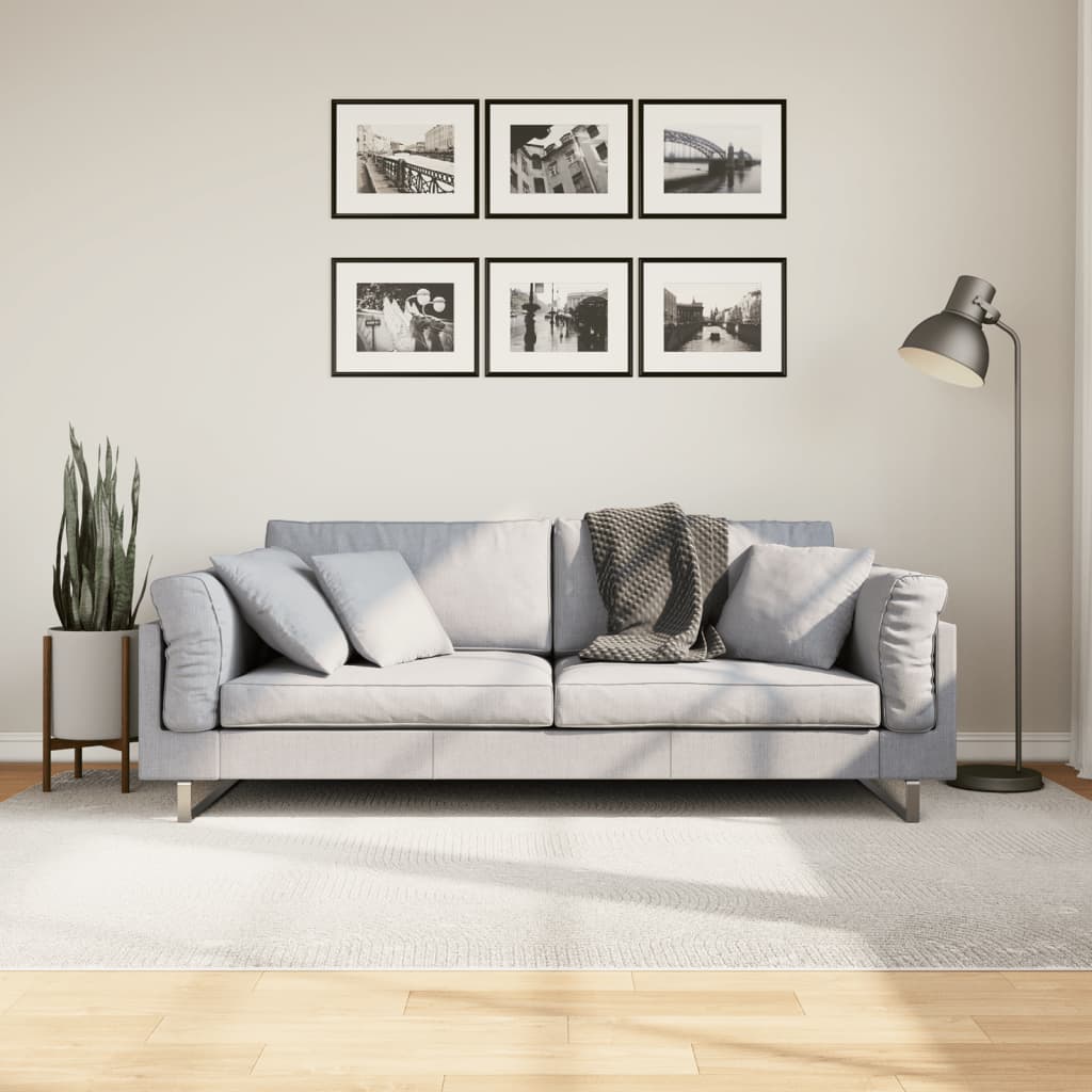 Rug IZA Short Pile Scandinavian Look Cream 160 x 230 cm