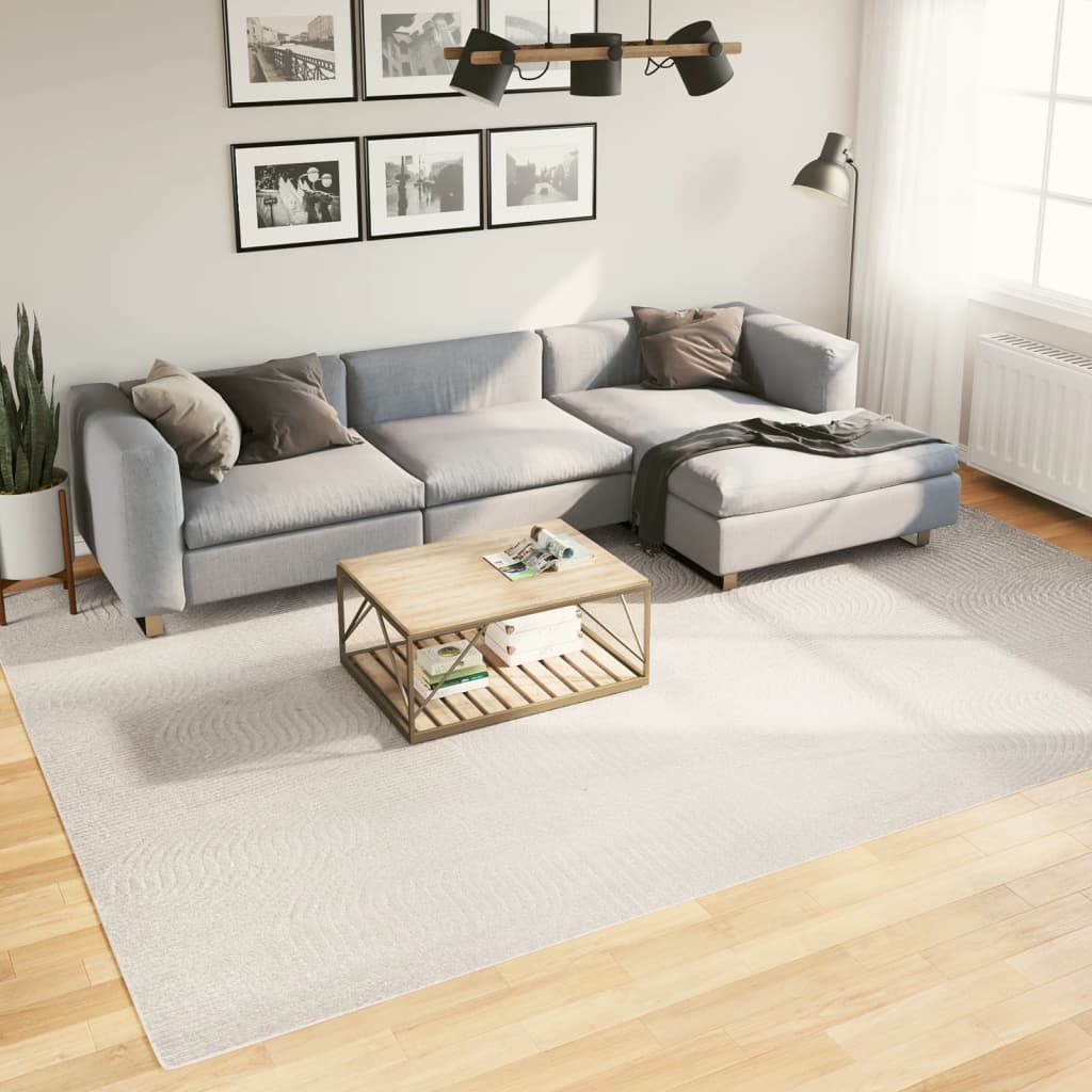 Rug IZA Short Pile Scandinavian Look Cream 240 x 340 cm