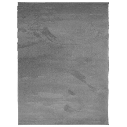 Rug OVIEDO Short Pile Anthracite 240 x 340 cm