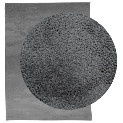 Rug OVIEDO Short Pile Anthracite 240 x 340 cm