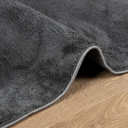 Rug OVIEDO Short Pile Anthracite 240 x 340 cm