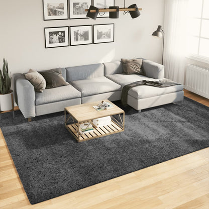 Rug OVIEDO Short Pile Anthracite 240 x 340 cm