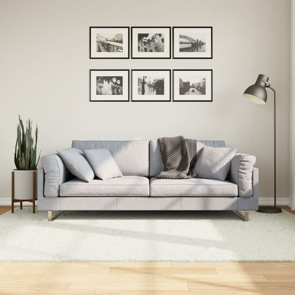 vidaXL Rug OVIEDO Short Pile Cream