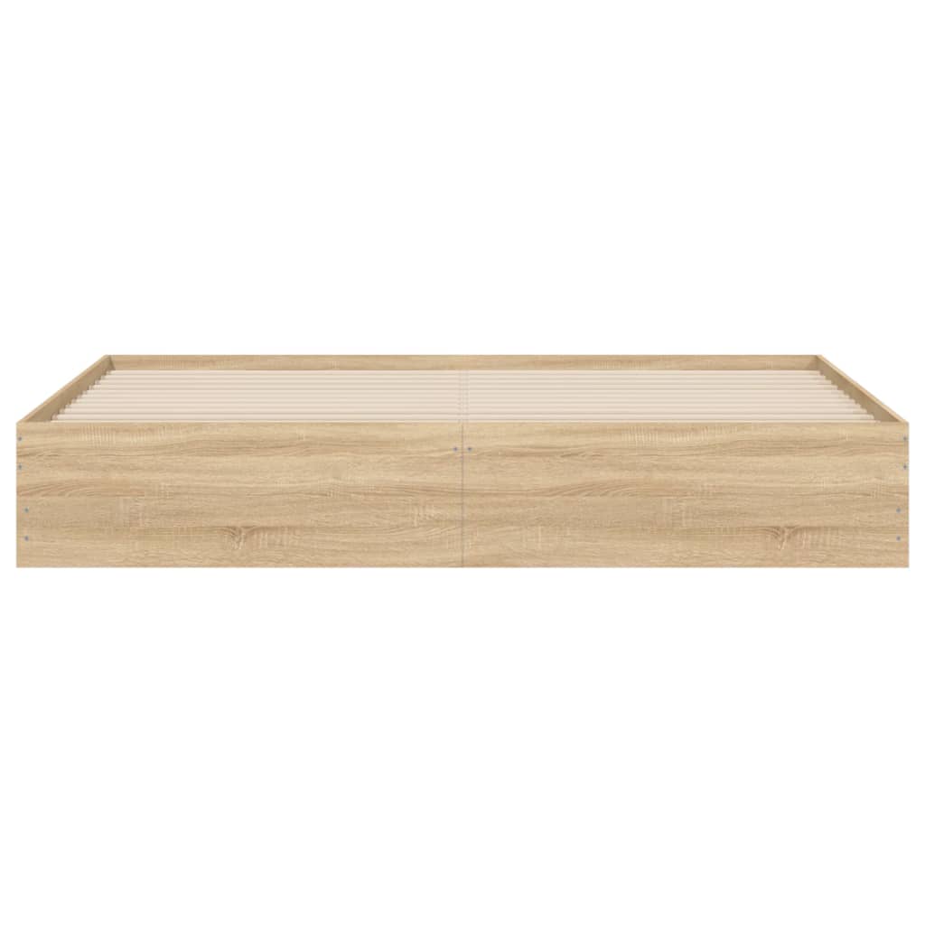 Bed Frame with Drawers without Mattress 180x200 cm Sonoma oak