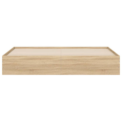 Bed Frame with Drawers without Mattress 180x200 cm Sonoma oak