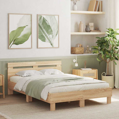 Bed Frame without Mattress 120x190 cm Sonoma oak