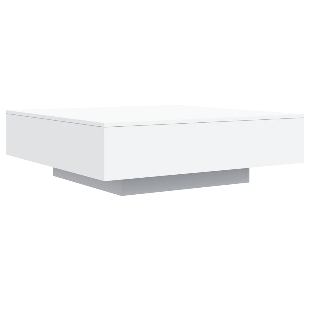 Coffee Table 100x100x31 cm Engineered Wood White