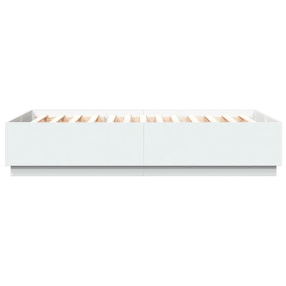 Bed Frame without Mattress 150x200 cm White