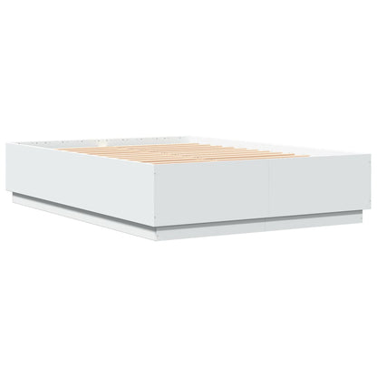 Bed Frame without Mattress 150x200 cm White