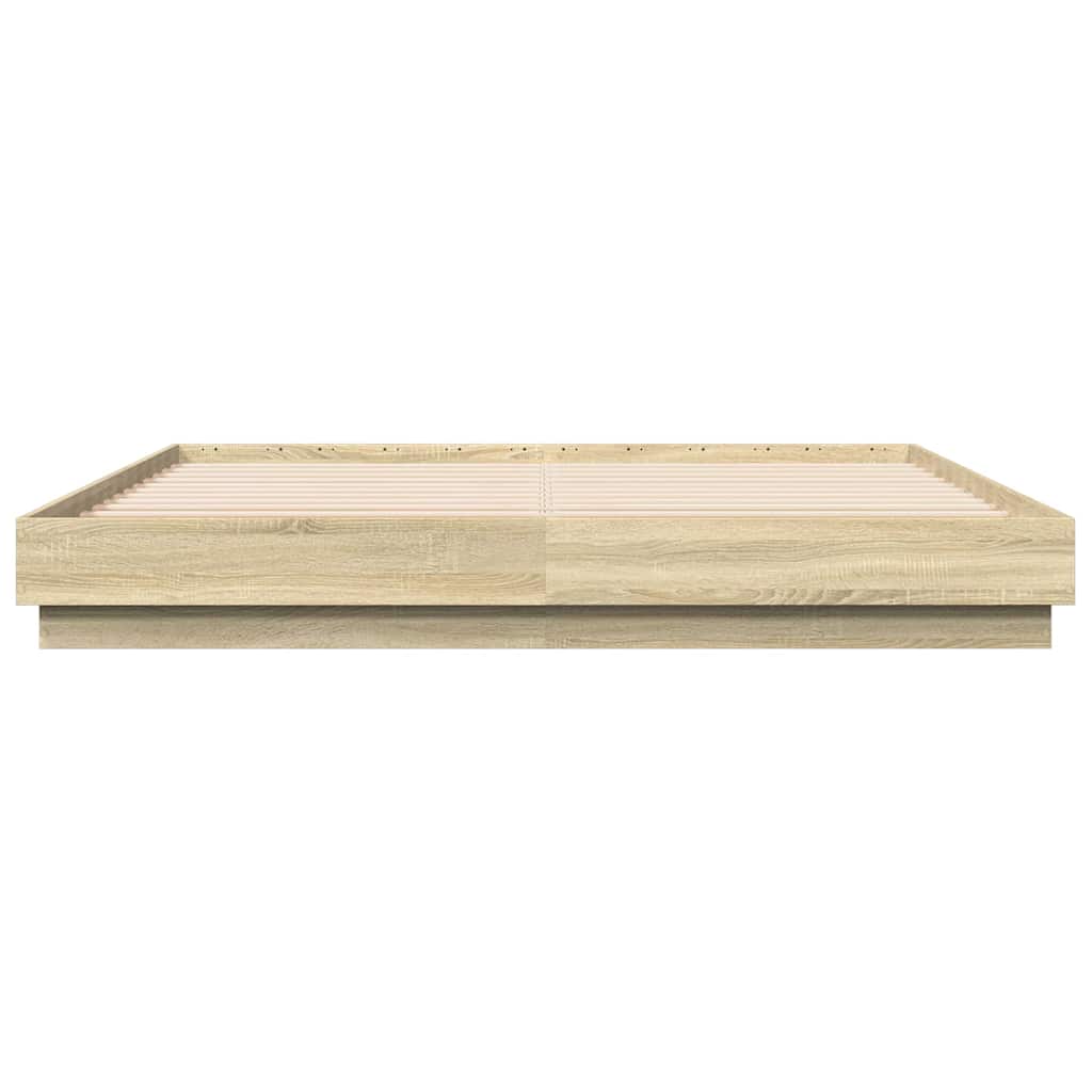 Bed Frame without Mattress 200x200 cm Sonoma oak