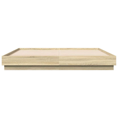 Bed Frame without Mattress 200x200 cm Sonoma oak