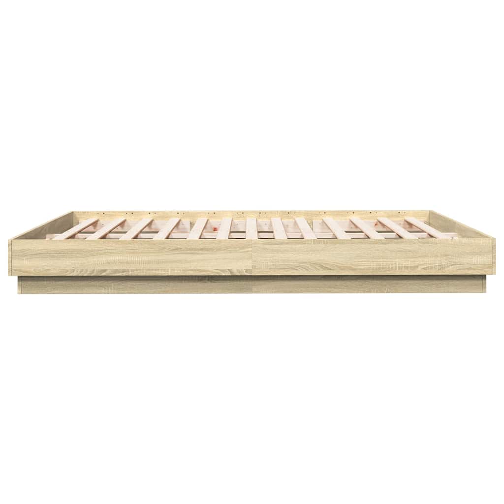 Bed Frame without Mattress 200x200 cm Sonoma oak